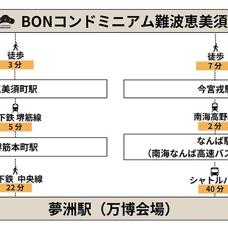 Bon Condominium Namba Ebisu Osaka Ngoại thất bức ảnh
